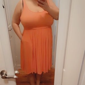 Peachy pink lightweight dress
